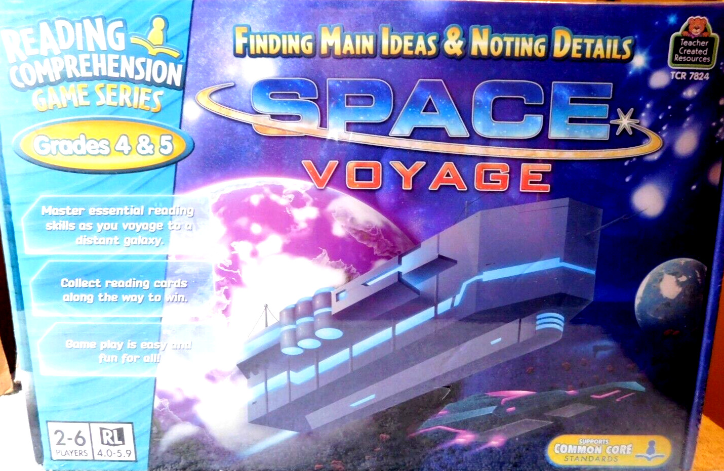 LRN~Game~TCR 7824 Space Voyage Grades 4-5 Reading Comprehension Game Series NEW!
