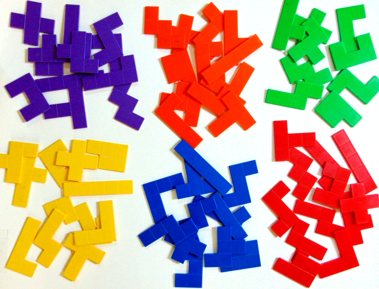 Pentominoes Lot Shapes #7963 Six Colorful Pieces Kids STEM Activity Math D