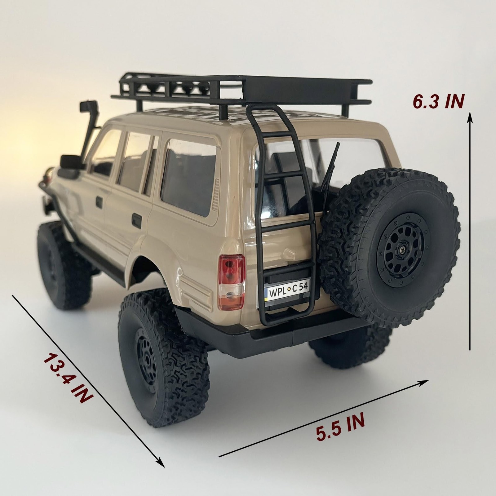 RC Rock Crawler 4×4 RC Truck WPL C54-1 RC Crawler Off Road 1/16 Scale RTR All…