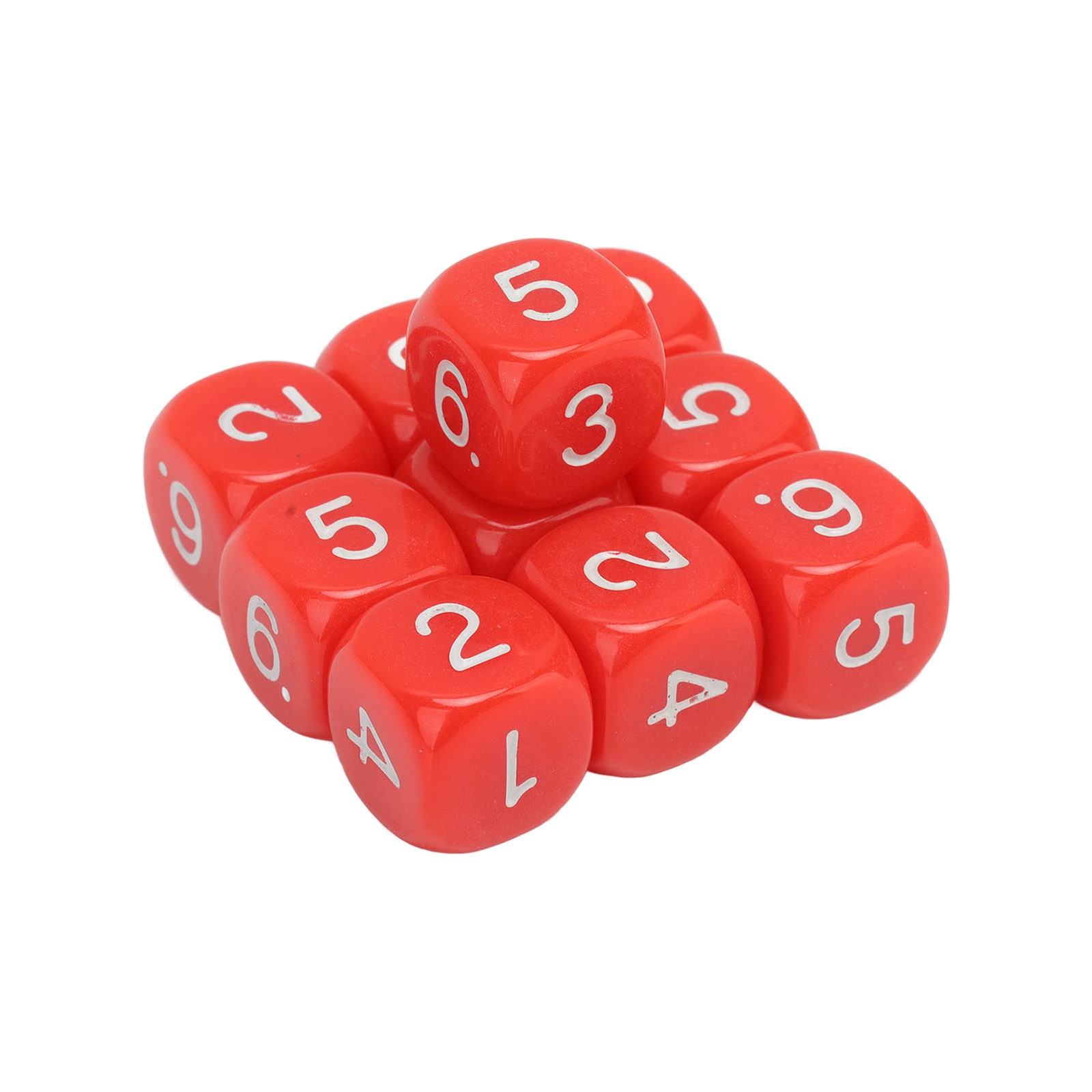 20PCS 6 Sided Board Game Dice Durable Learning Aid For Teaching