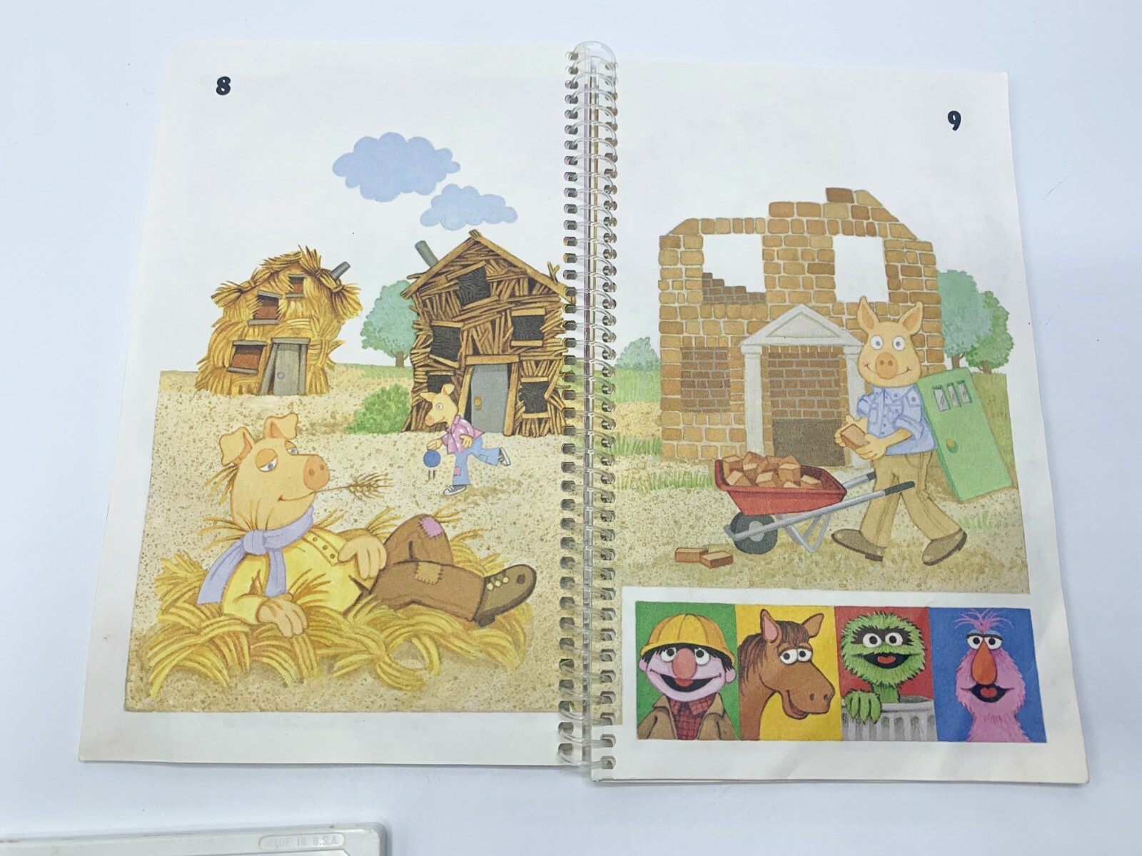 Vintage Playskool TALK ‘N PLAY Book & Cassette Manual Sesame Street