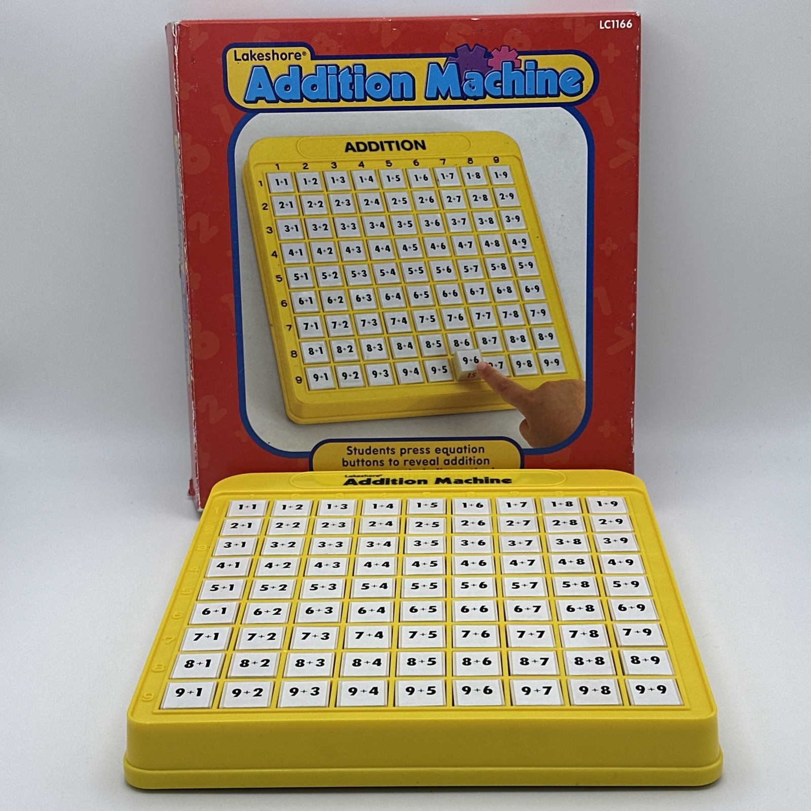 Lakeshore Addition Machine In Box Math Educational Tool Push Button Home School