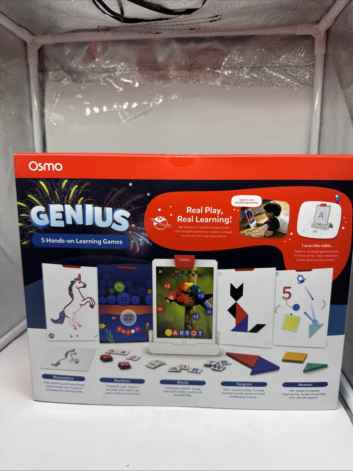 NEW SEALED Osmo -Genius Starter Kit for iPad – 5 Learning Games Ages 6-10