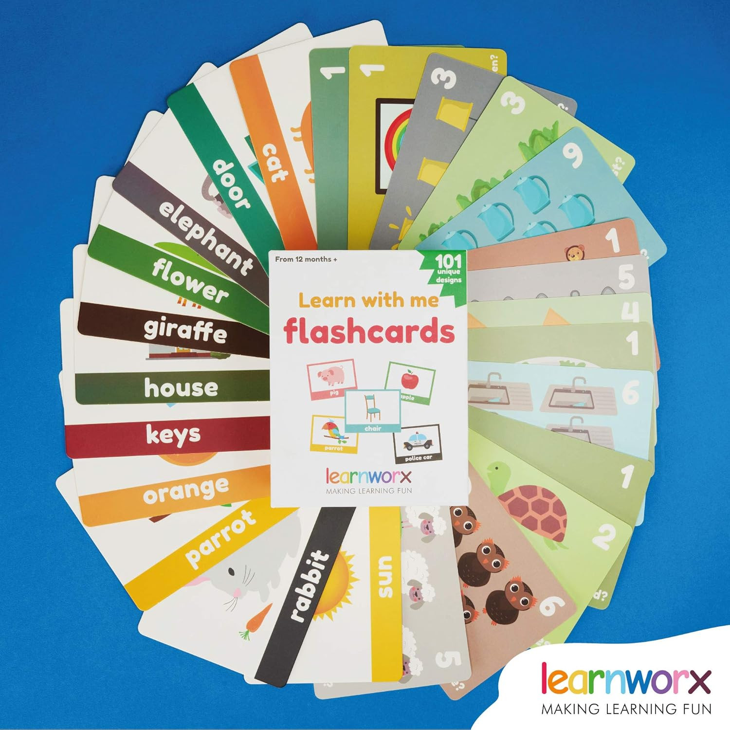 101 Baby Flash Cards for Toddlers 1-3 | Award Winning First Words Toddler Flash