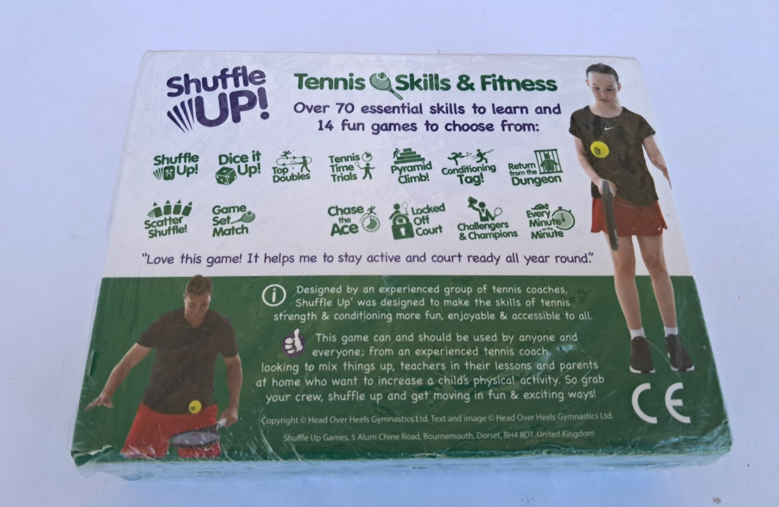 Shuffle Up Tennis Skills & Fitness Game/Cards – New