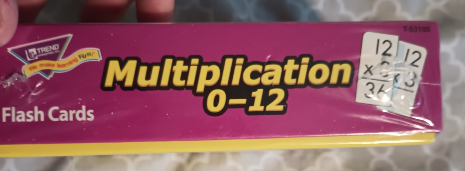 Trend Flash Cards Multiplication 0-12 Ages 8 And Up 91 Cards NIP