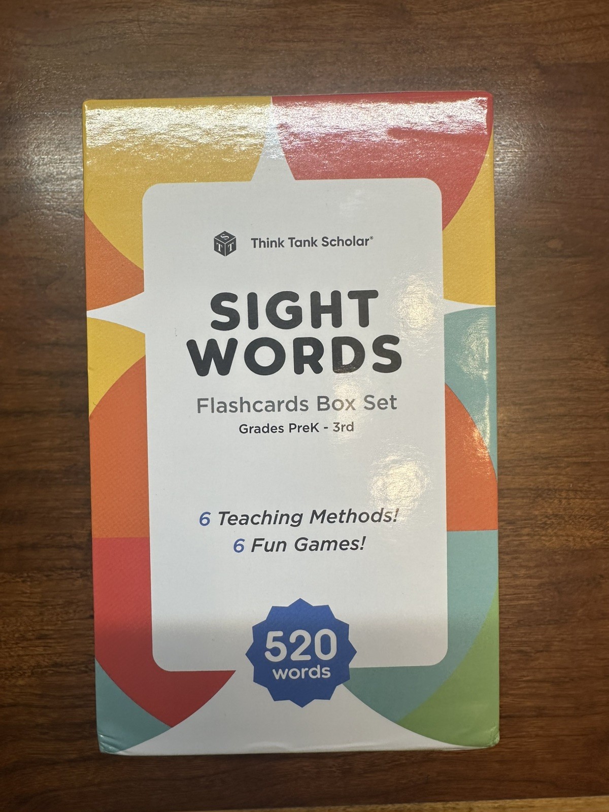 Pre-K Thru 3rd Sight Words /Phonics Cards Box Set Think Tank Scholar -Homeschool