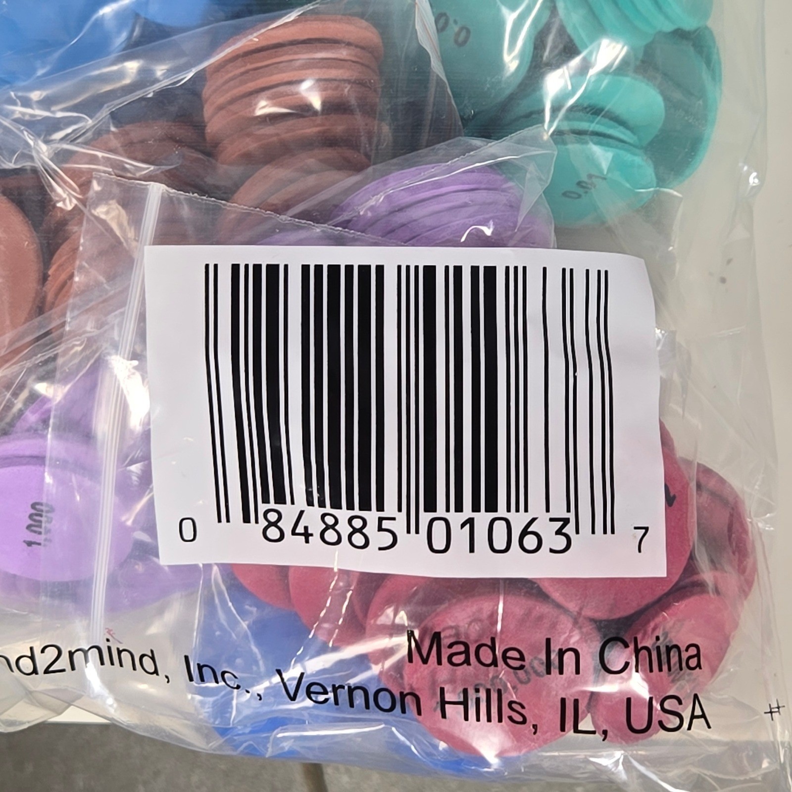 ETA hand2mind ManipuLite Place Value Disks 10 Values Set 875 Count 77076 NEW