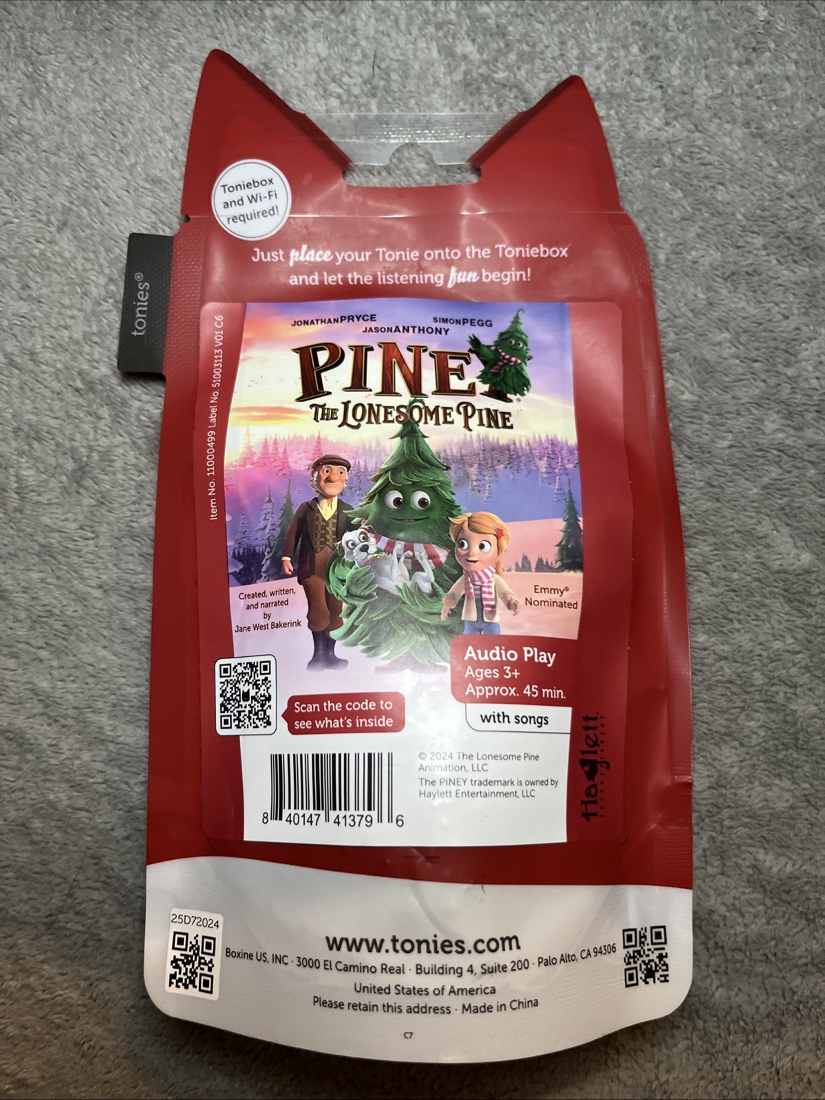 Tonies Piney The Lonesome Pine Audio Character For The Toniebox