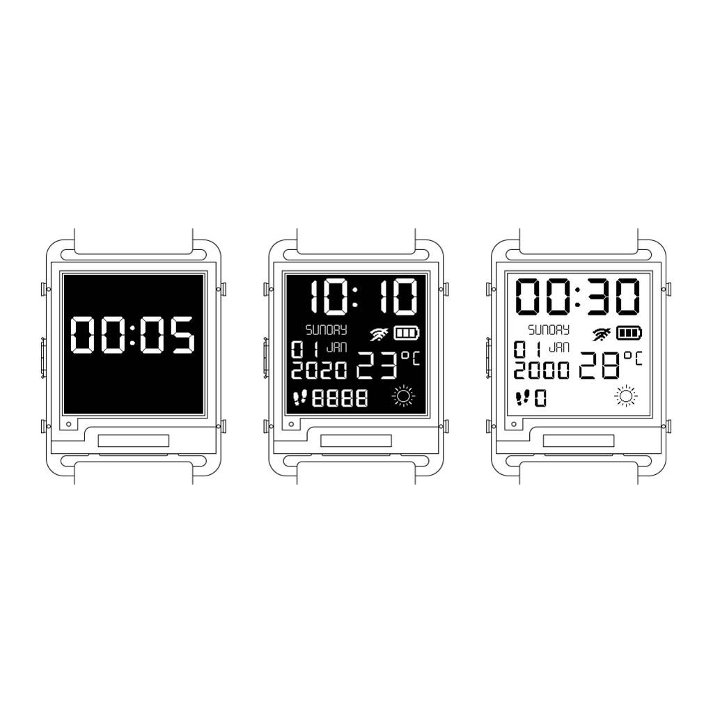 Watchy V2.0 ESP32 Watch WIFI Bluetooth-Compatible Programmable Watch E-Paper