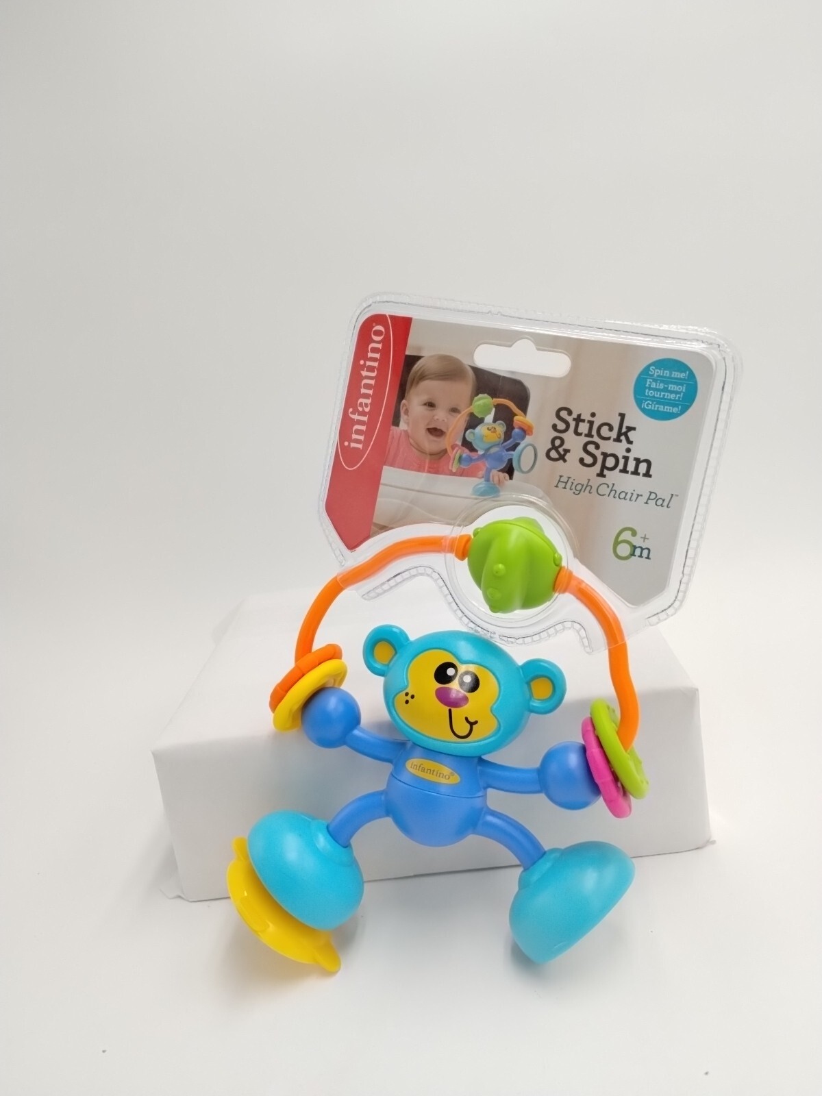Infantino-Stick Spin High Chair/Stroller PalMonkey Baby Toy Brand New