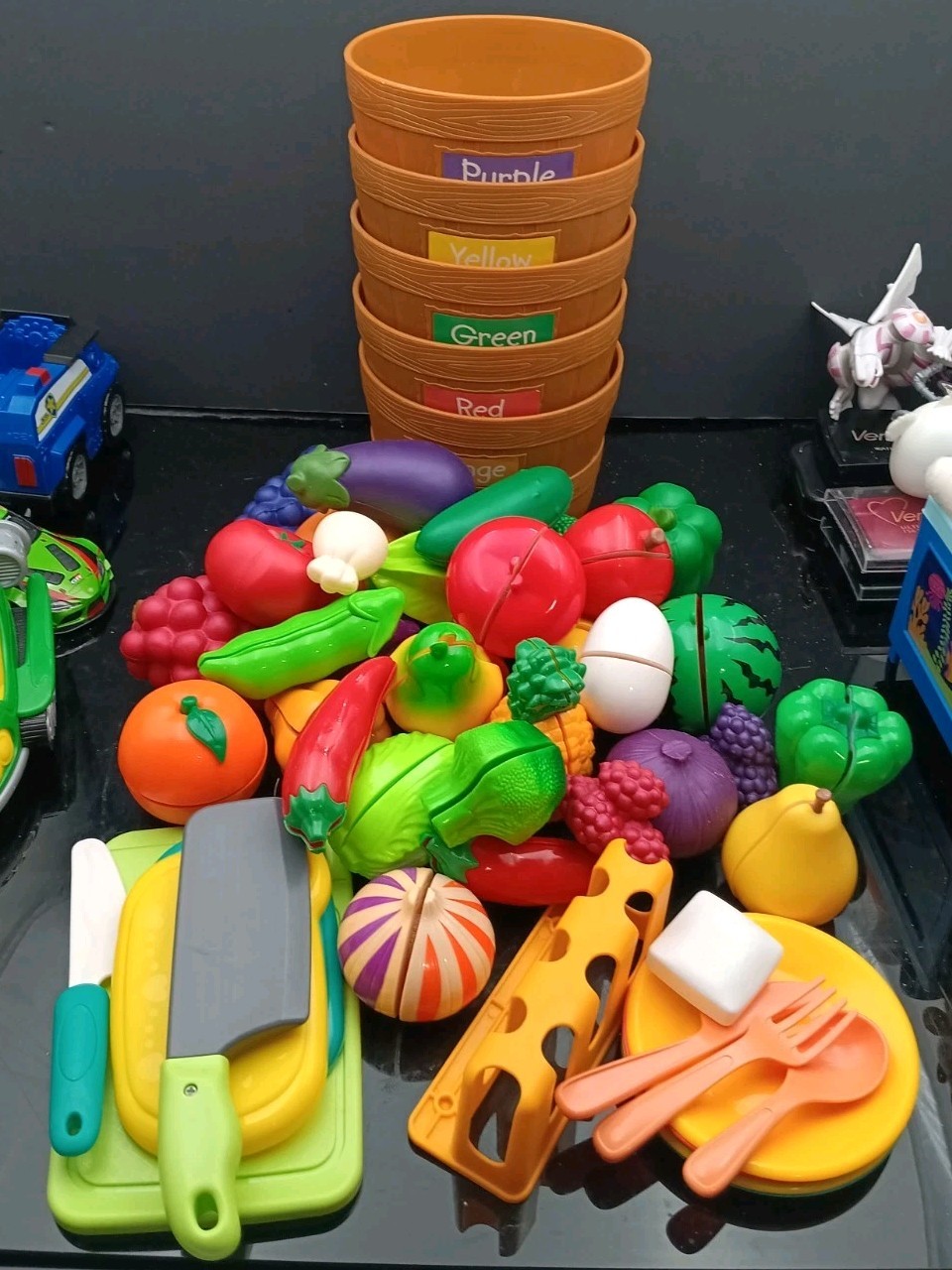 Huge Lot Of Learning Resources Farmers Market Fresh Picked Fruit & Vegies T2796