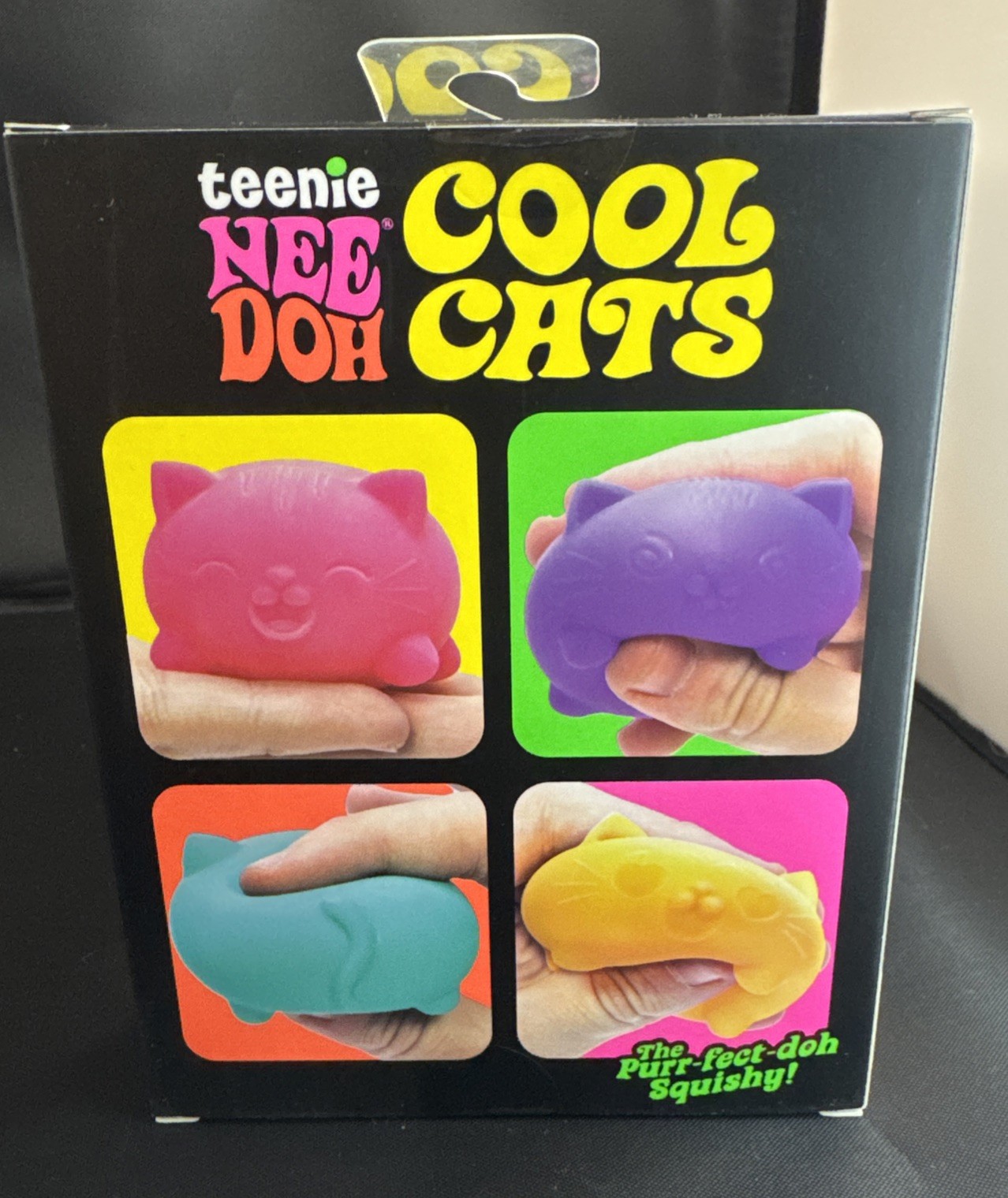 NeeDoh Teenie Cool Kittens 4-Pack Squishy Stress Toy Sensory Fidget – NEW