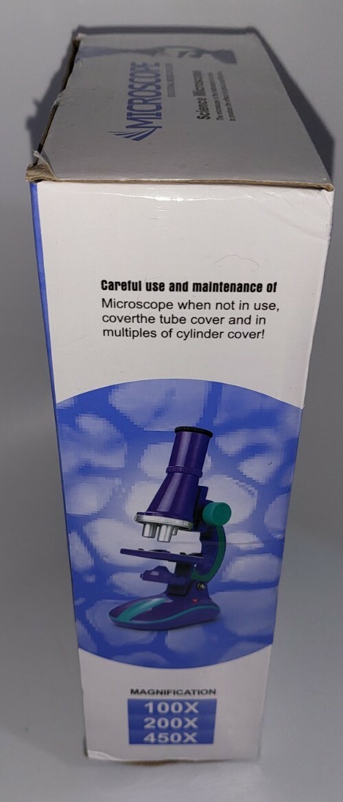 CHANG SHENG TOYS C2127 Early Development Science LED Microscope Toy Purple Green