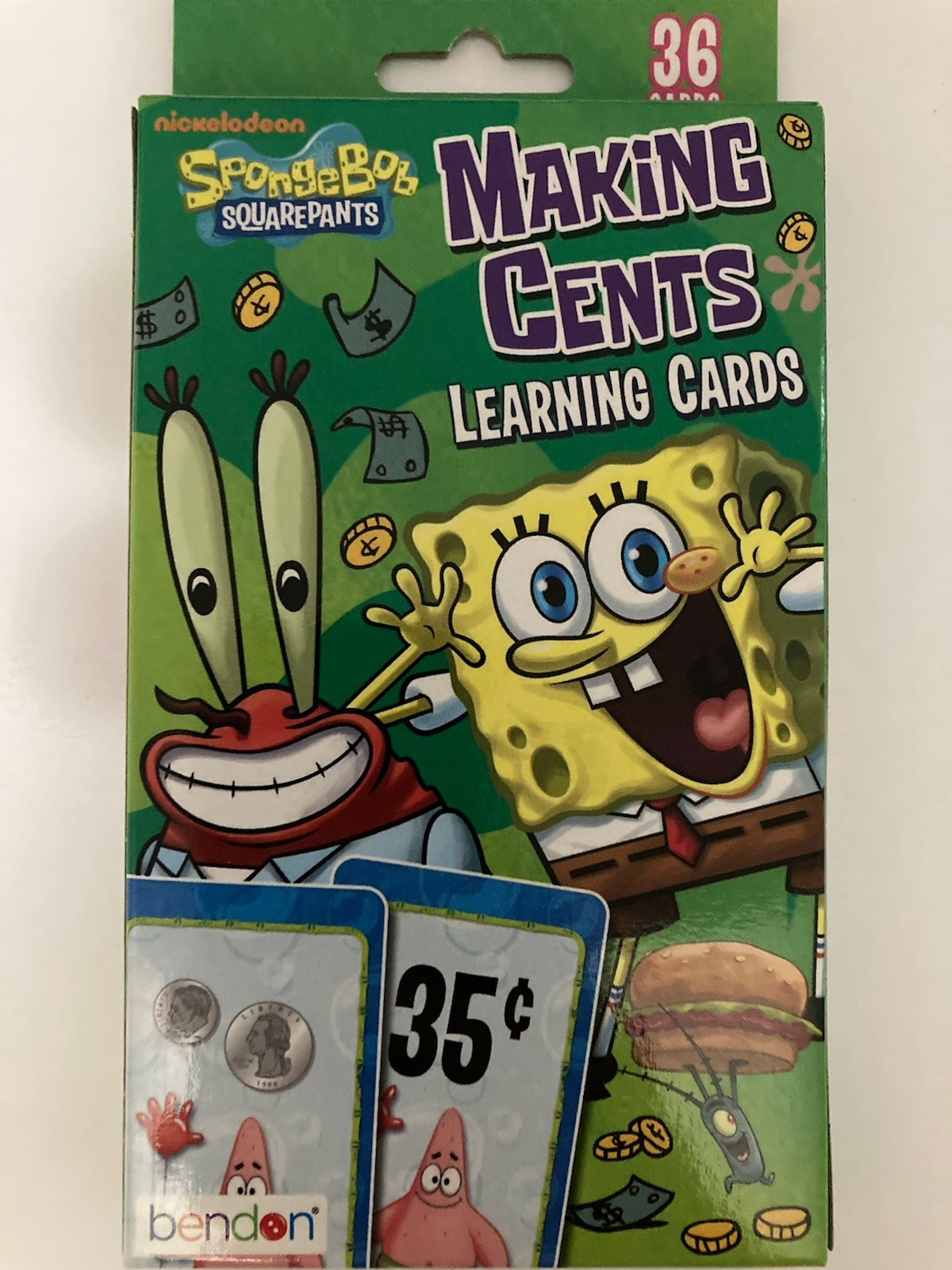 SpongeBob SquarePants – Making Cents 36 Learning Cards – Squidward Patrick
