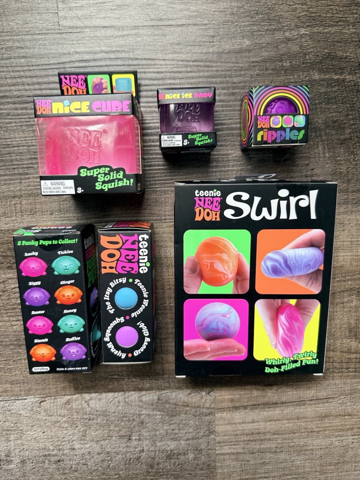 NEE DOH &Sensory Fidget Toy Collector Lot- Lot Of 6