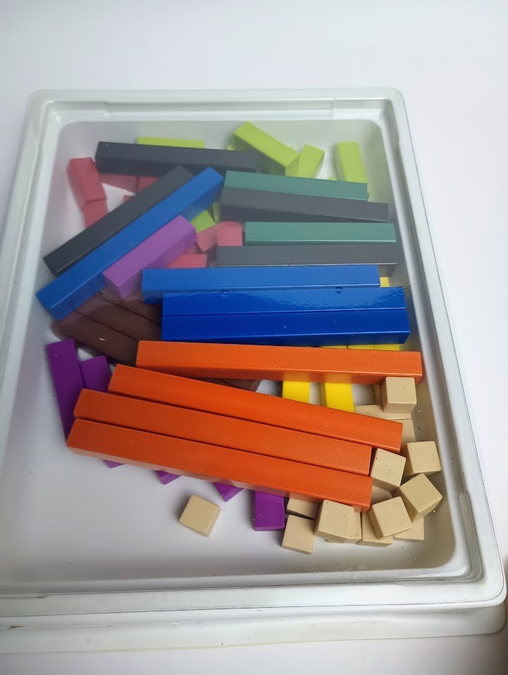 Classic Cuisenaire Rods Math Manipulative Counting Fraction 74 Pieces Homeschool