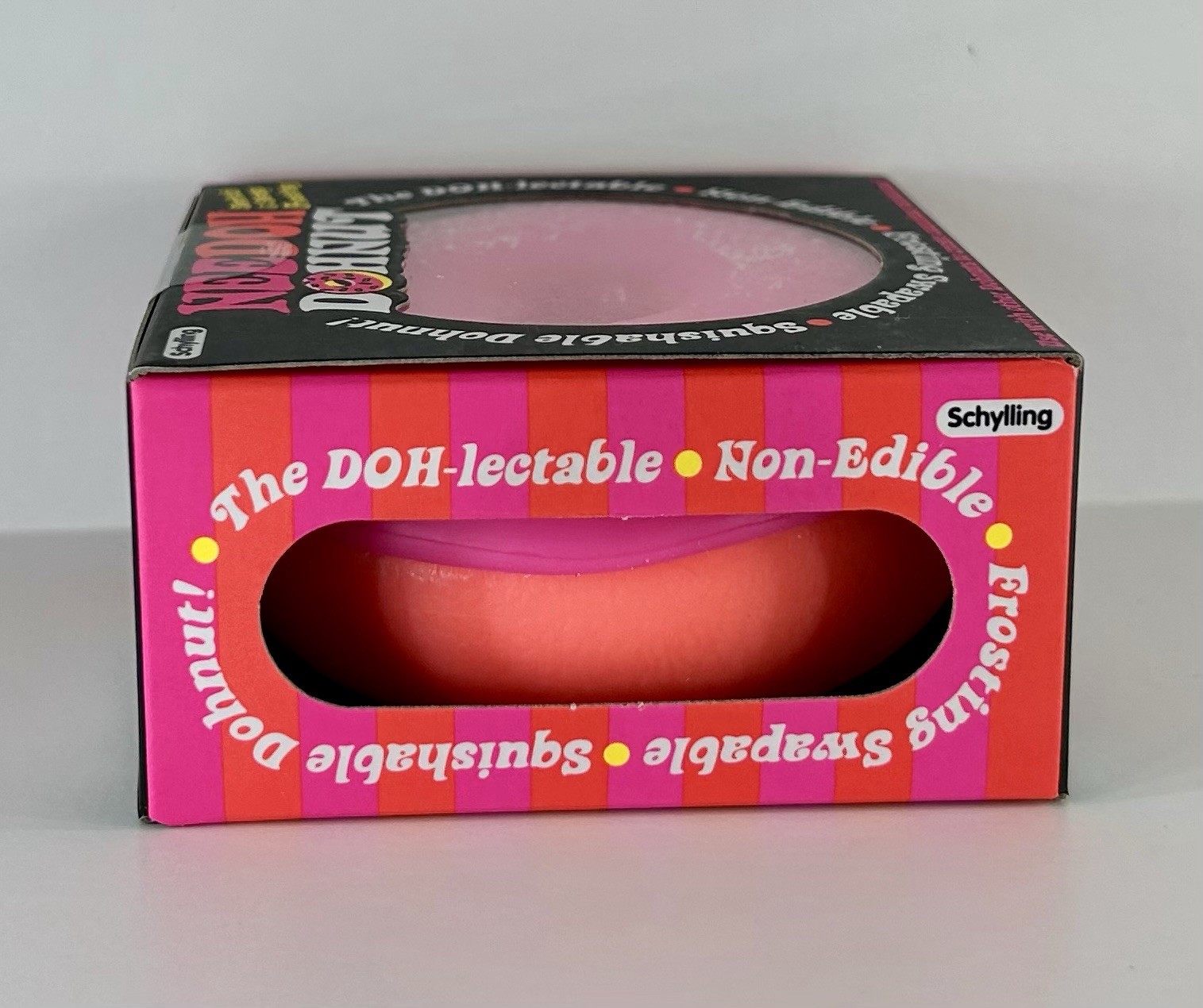 NeeDoh DOHNUT Pink Frosting Yellow Donut Stress Ball Squeeze Stress Schylling