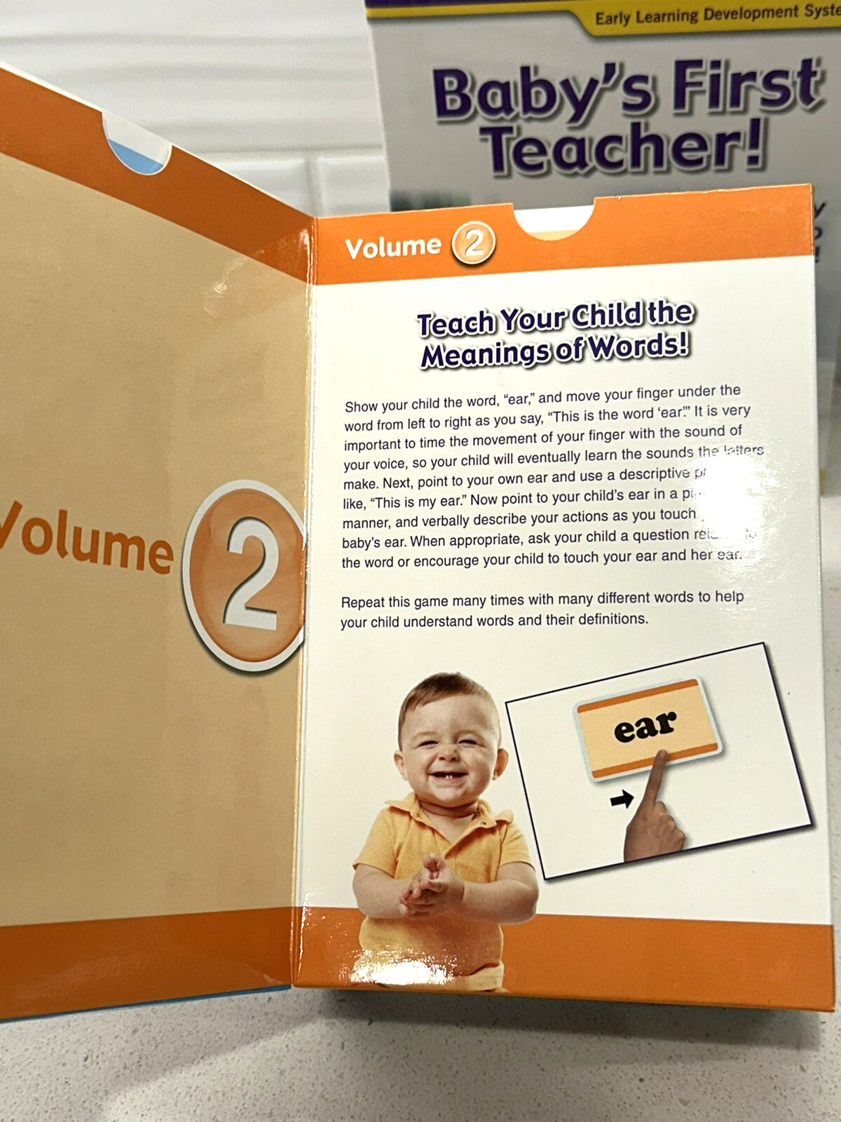 Baby’s First Teacher Early Learning Development System 5 Volumes 1 DVD & Cards