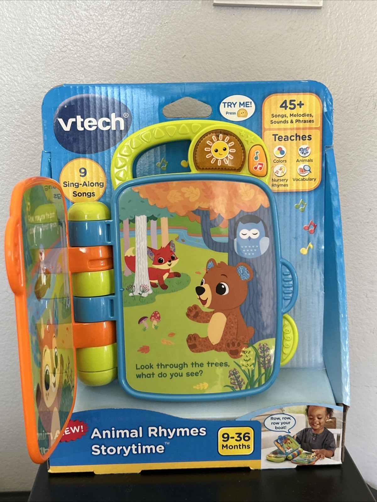 VTech Animal Rhymes Storytime – Book with lights, 9-36 Months Children, Baby Toy