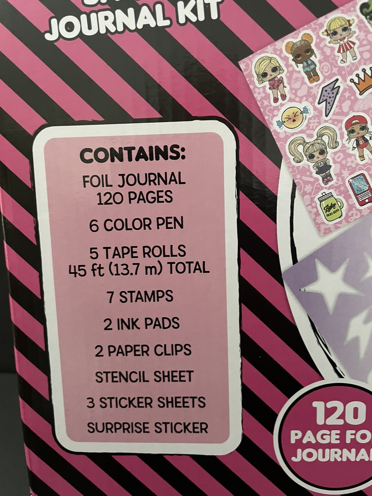 LOL Surprise Smash Writing Journal Kit RARE Exclusive Stickers Pen Tape New