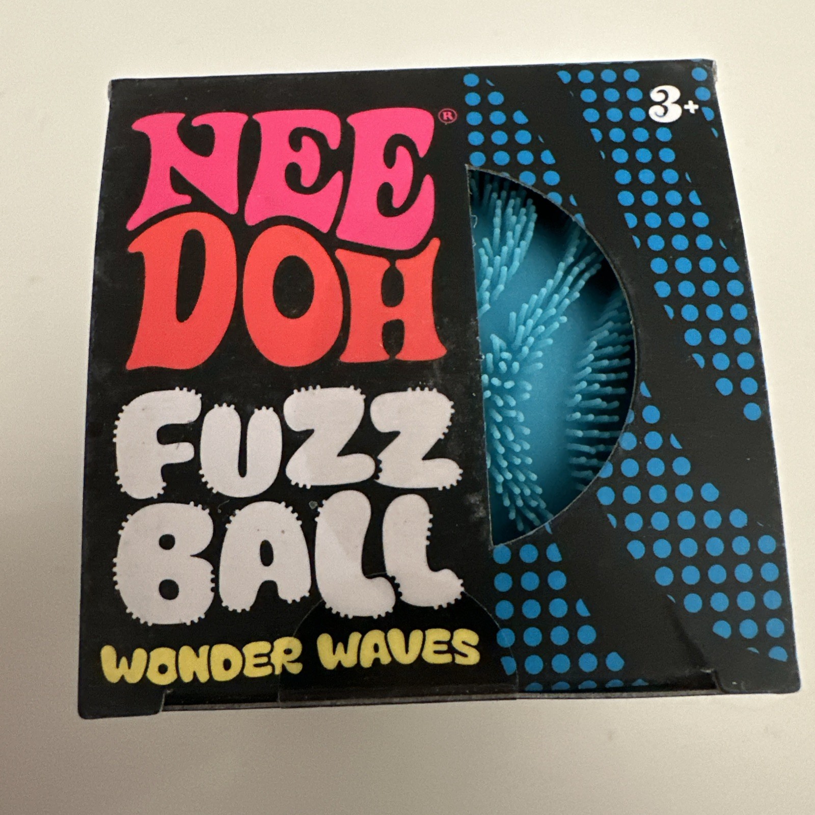 Needoh Wonder Waves RARE Blue Fuzzball New Squishy Toy Authentic Tiktok Viral