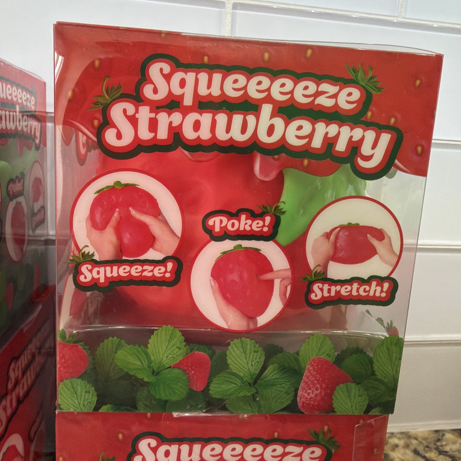 Sunny Days Squeezy Strawberry Jumbo Squishy Toy Stress Relief Sensory Fun 🍓