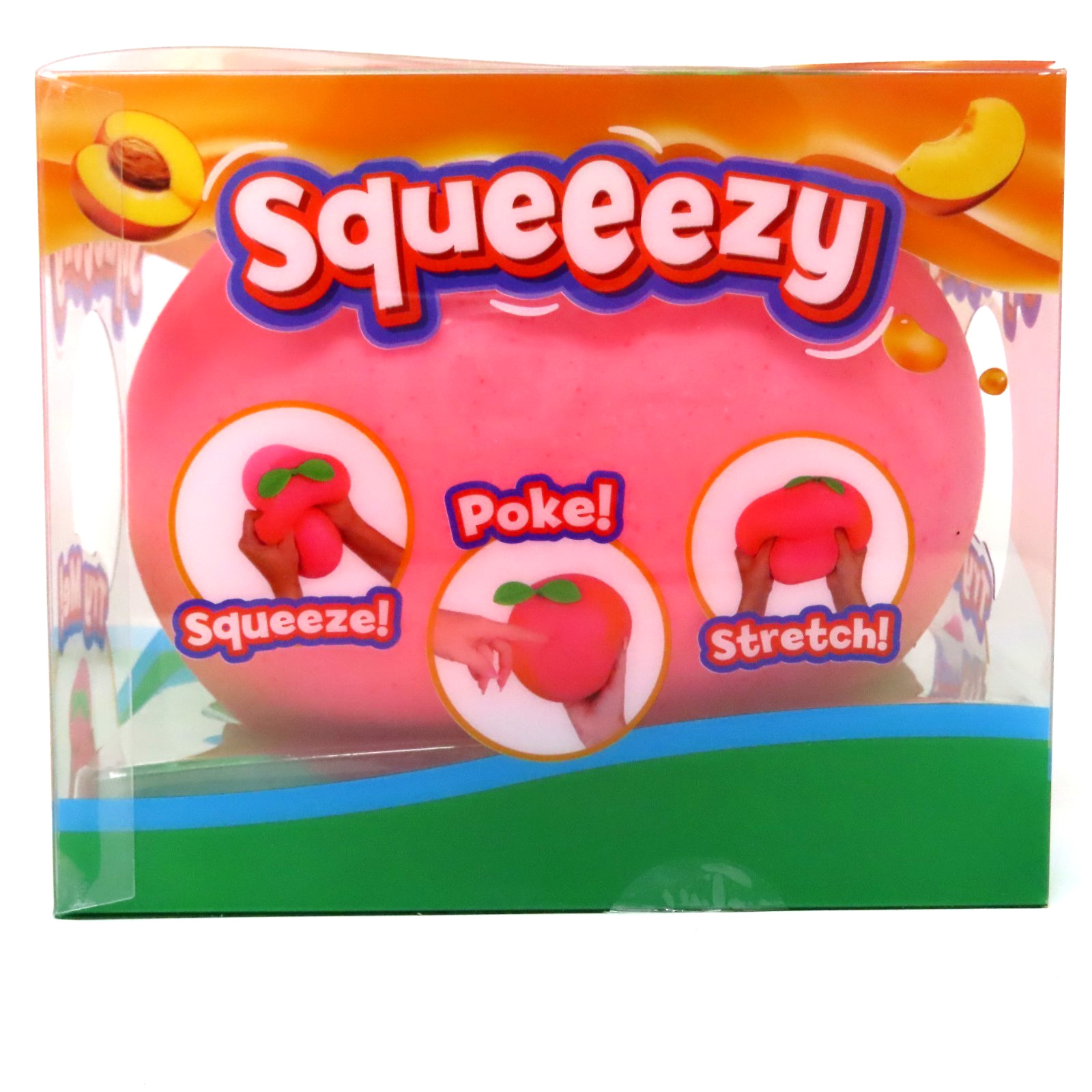 Sunny Days Jumbo Squeezy Peach Squishy Toy 🍑 Stress Relief Sensory Fidget NEW