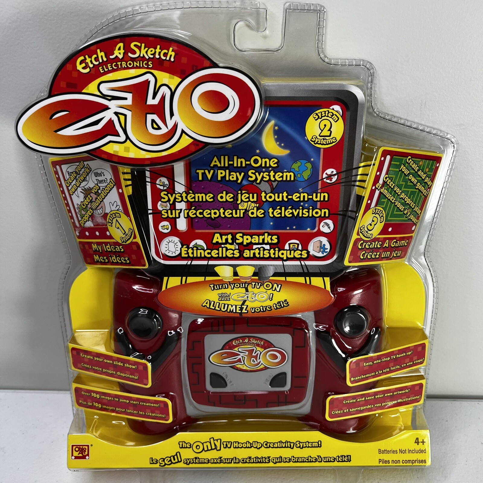 ETO Etch A Sketch Plug ‘N Play Drawing System TV Hook Up New In Box