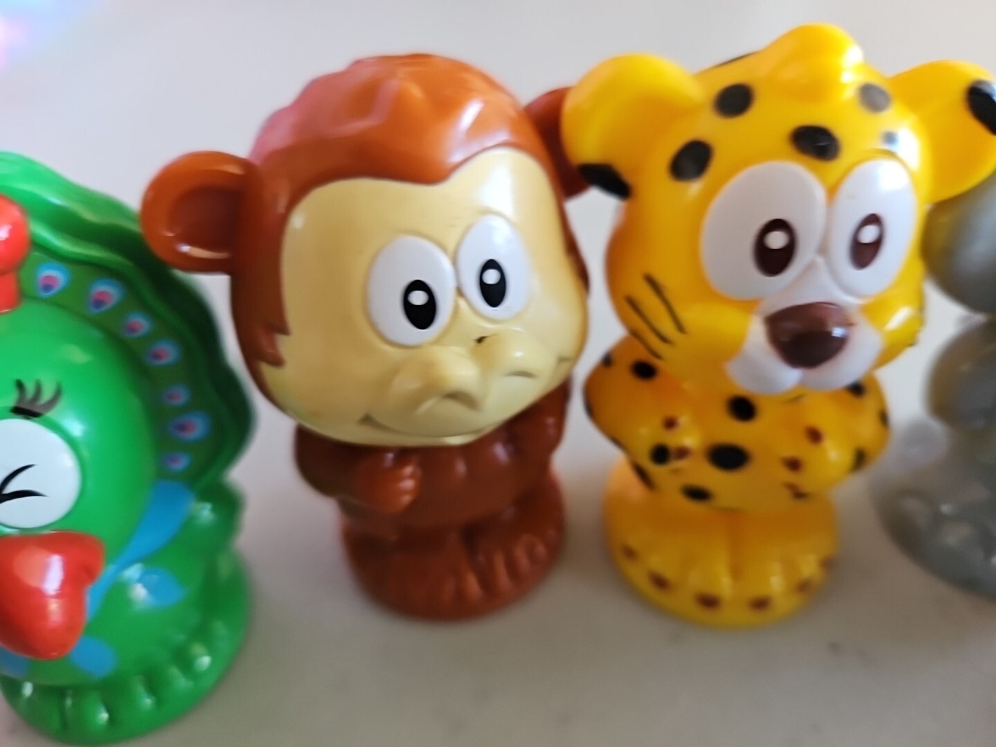 Vtech Smartville Alphabet Animal Replacement Interactive Plastic Figures 7 Lot