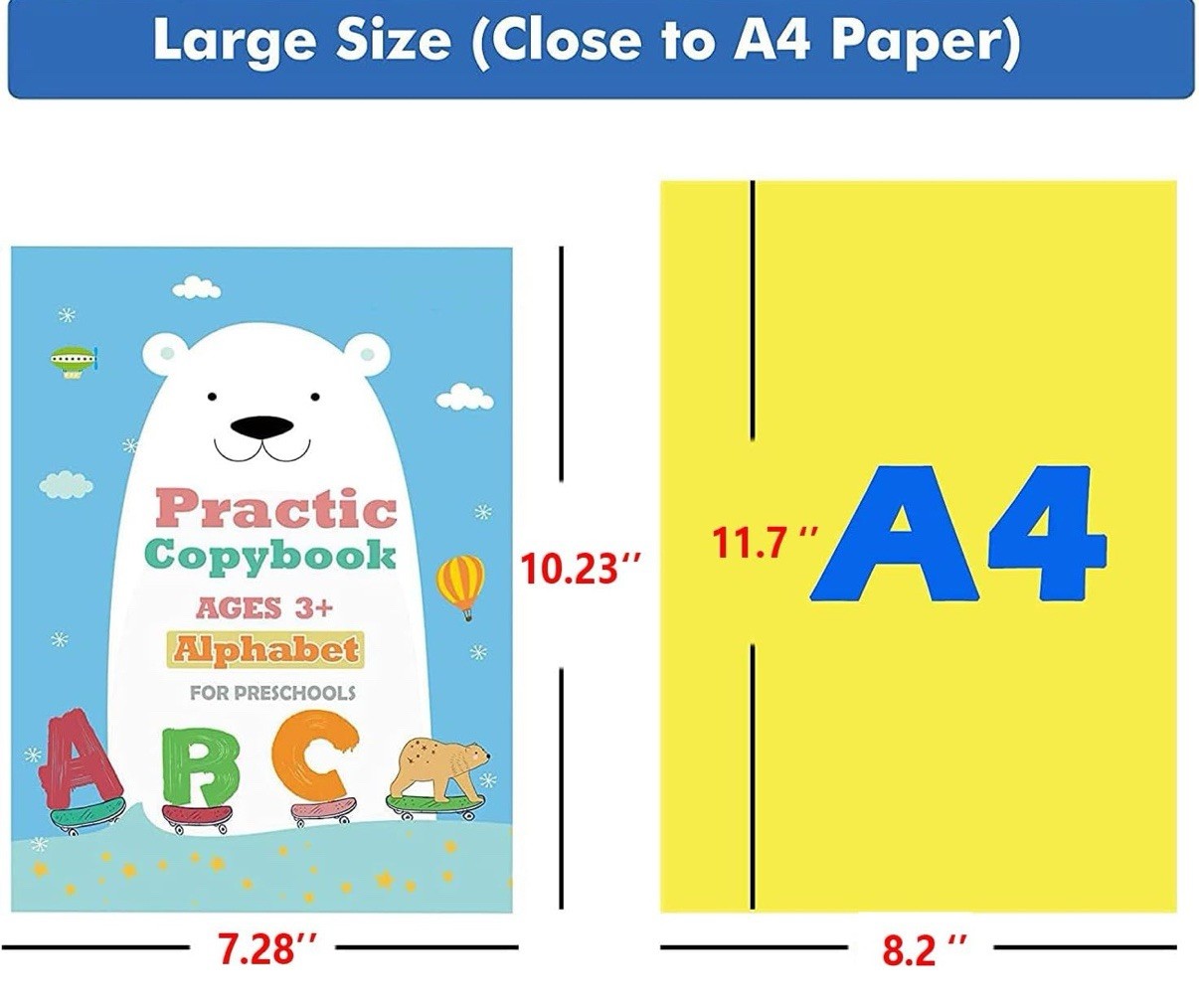 NEW Handwriting Practice Books Calligraphy Reusable Groove alphabet numbers math