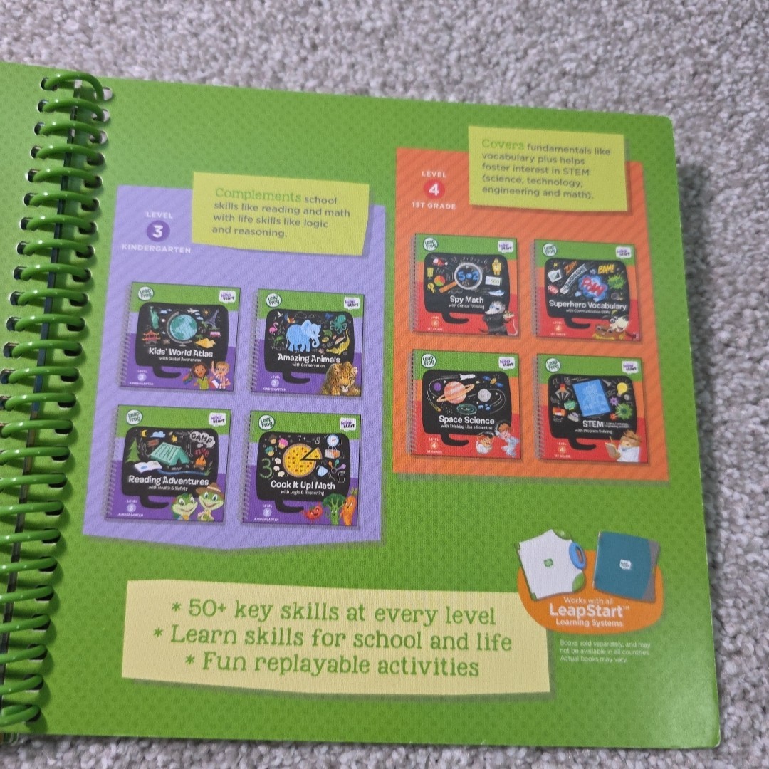LeapFrog LeapStart Shapes & Colors With Creativity Book Preschool Level 1