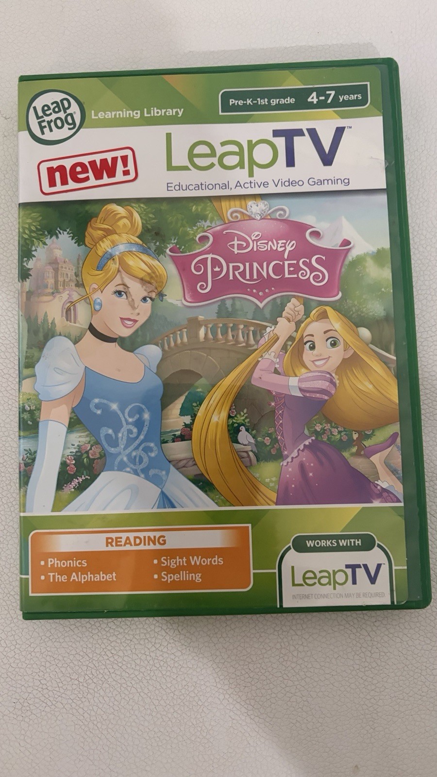 LeapFrog LeapTV Games Bundle Disney Frozen Princess Dance & Learn 3 Lot