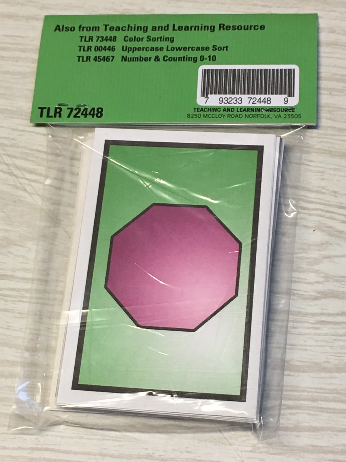 Sorting Shapes – 56 Laminated Cards – Activity Set