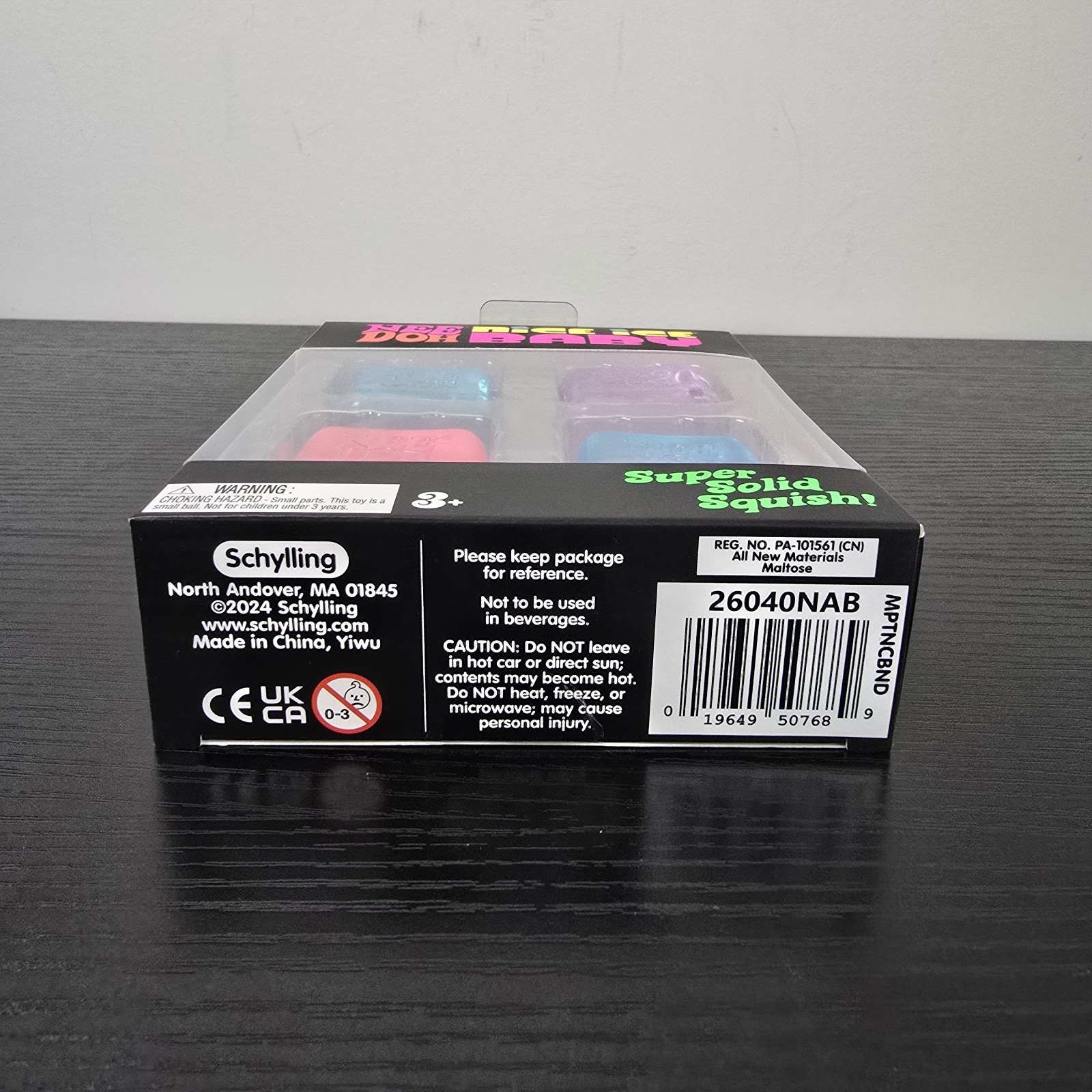 Schylling NeeDoh Nice Ice Baby 4‑Pack Teenie Mini Cube Stress Balls – New