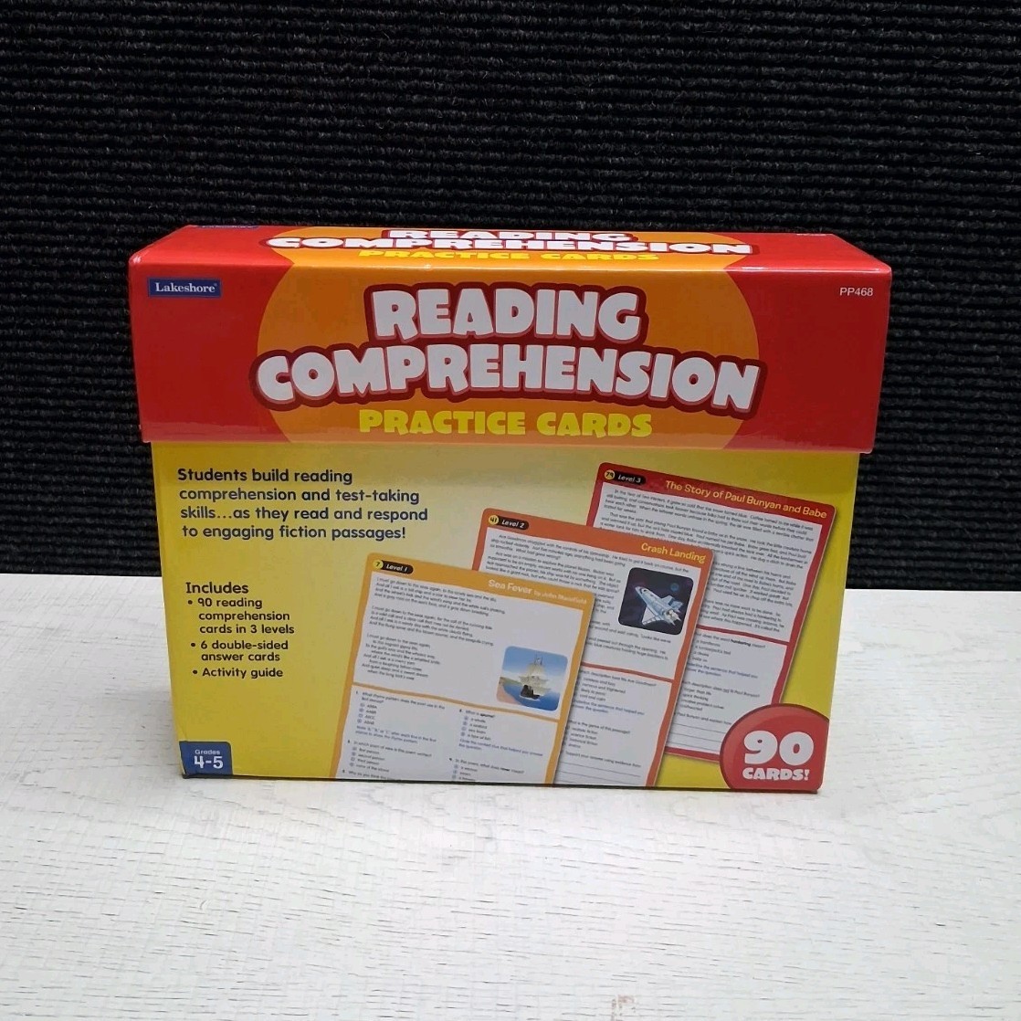Lakeshore Reading Comprehension Practice Cards 90 Cards Grades 4-5 PP468