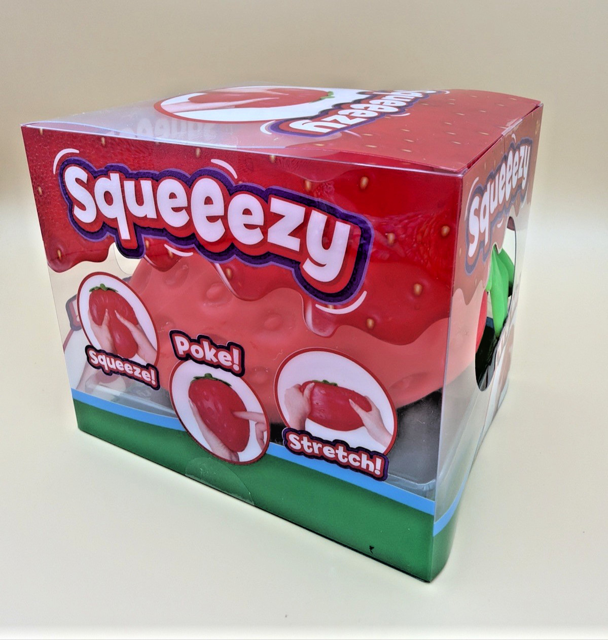 Sunny Days Jumbo Squeezy Strawberry Squishy Toy Stress Relief Sensory Fun Viral