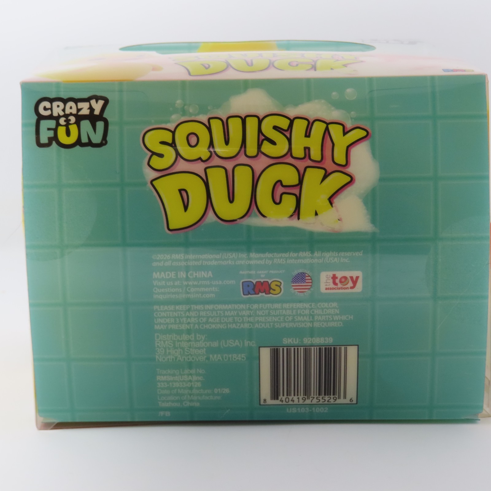 Crazy Fun Jumbo Squishy Duck Squeezy Sensory Toy Viral RMS New Sealed
