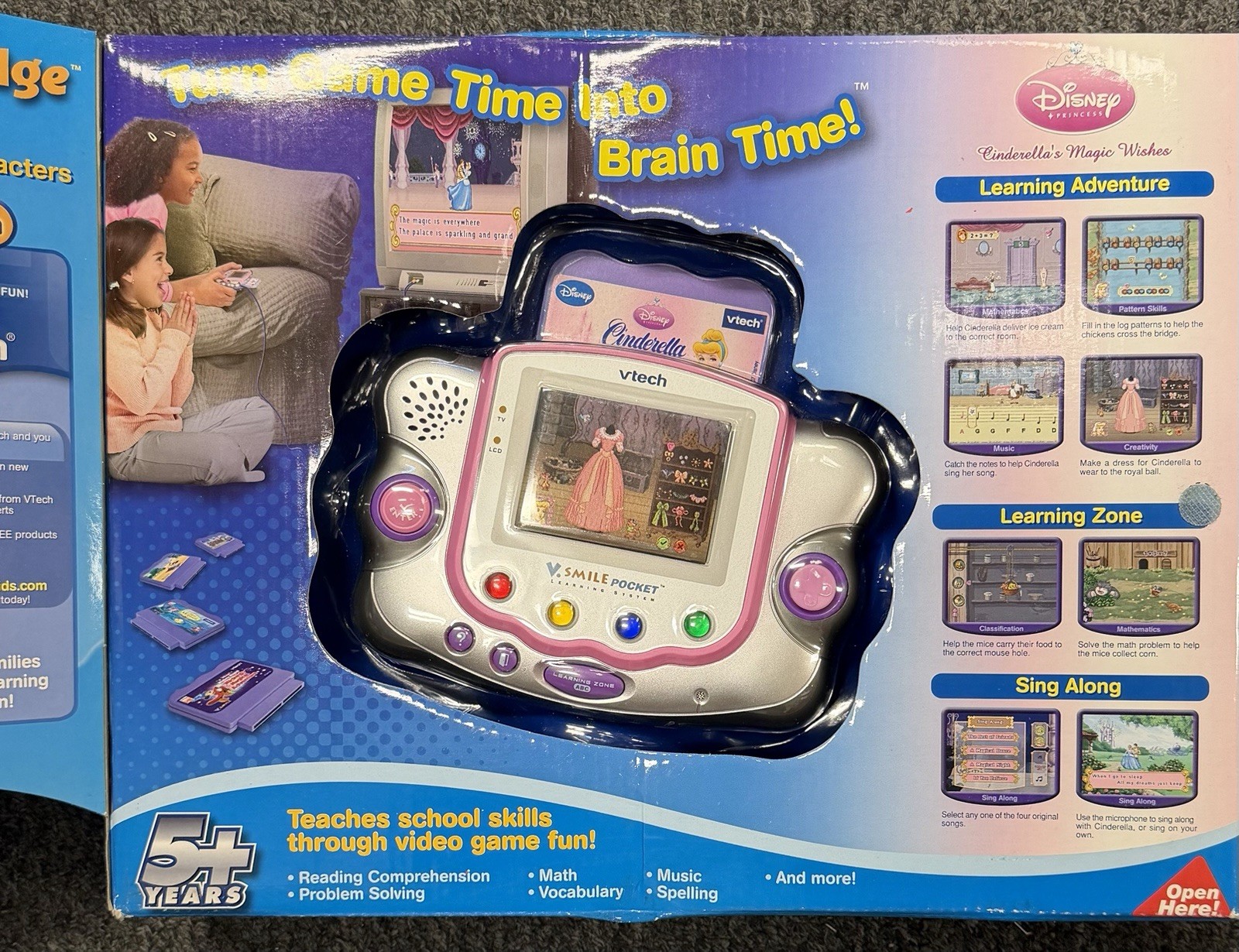 NEW Sealed vTech V.Smile Disney Princess Cinderella Pocket Learning System