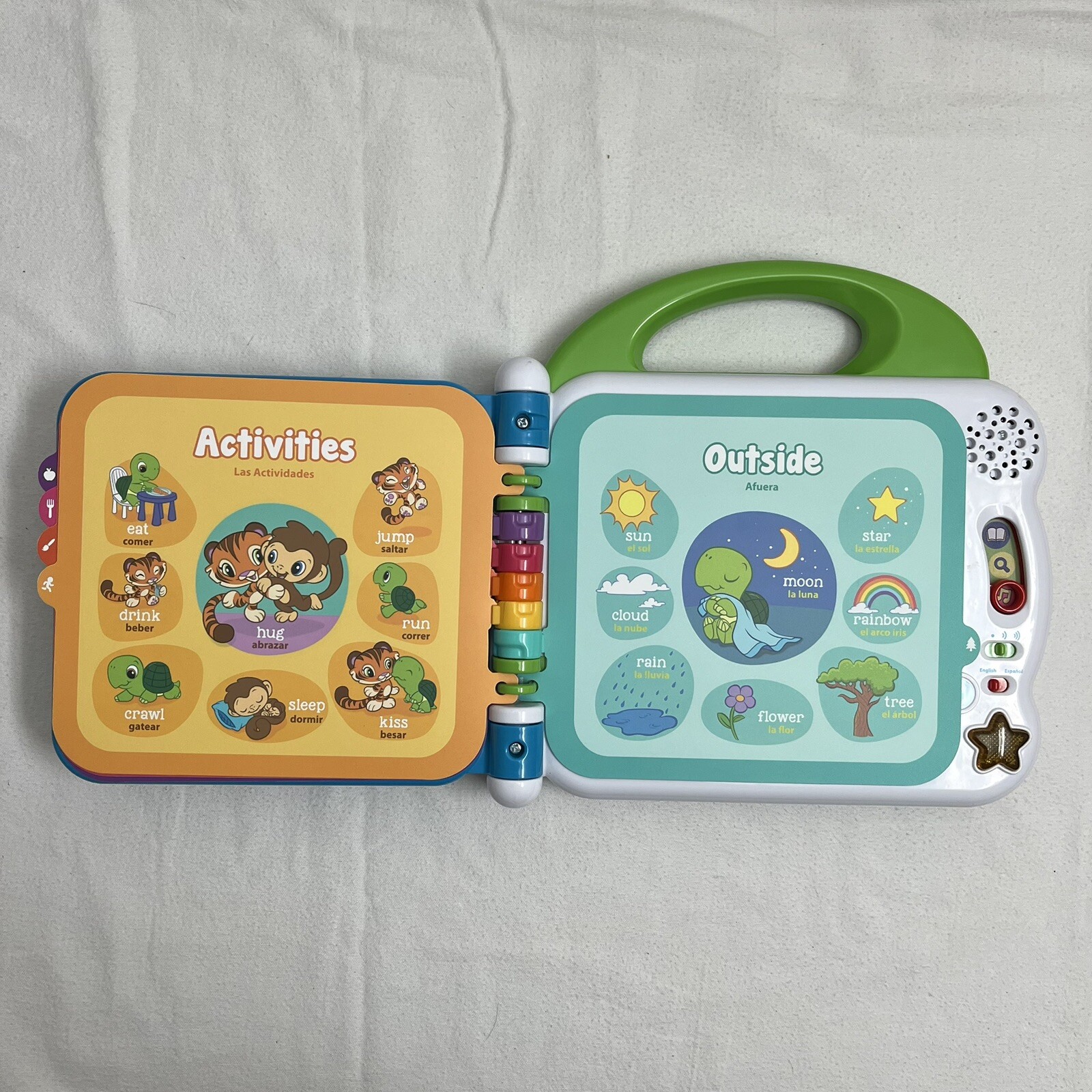 LeapFrog Learning Friends 100 Words Book Electronic Bilingual, Tested & Works