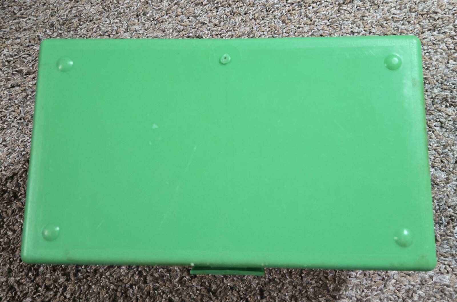 Illustrated Wildlife Treasury Green Plastic Box As Is With Some Cards
