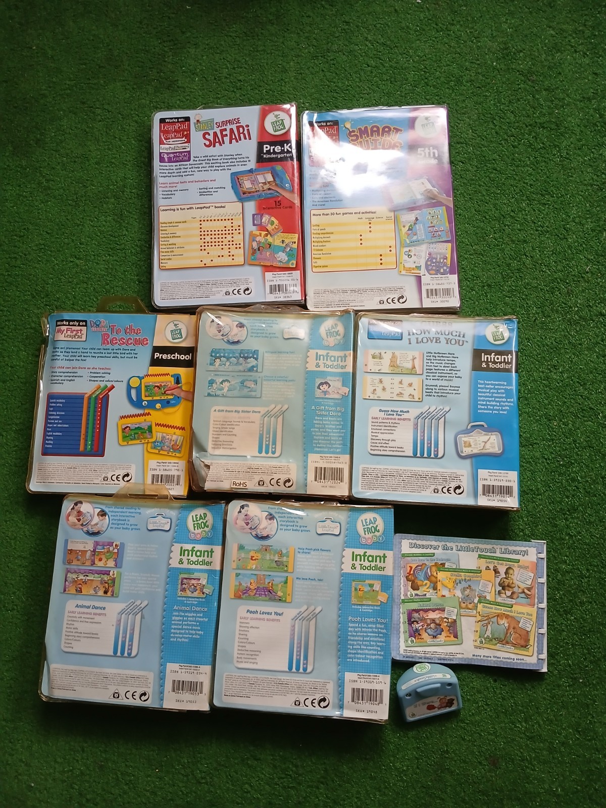 Leap Frog Little Touch Baby Infant Toddler And Up Lot Of 8 Cartridges