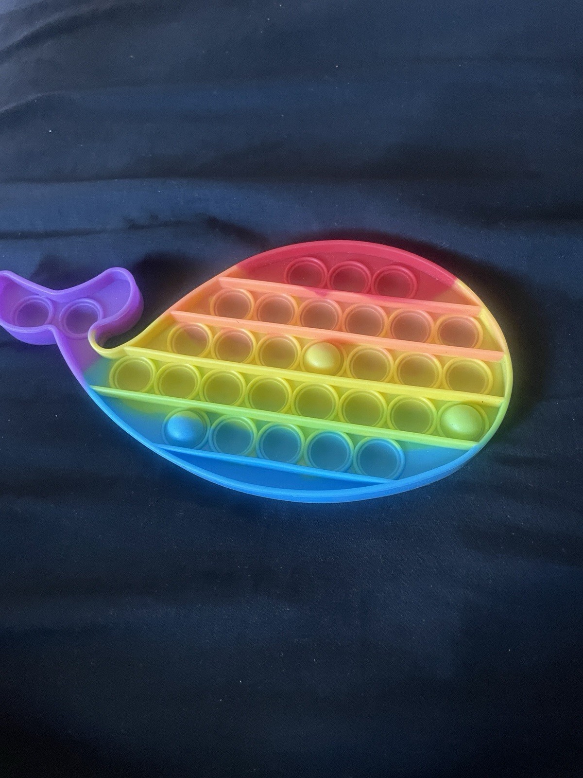 Rainbow Whale Pop-It Tactile Sensory Toy for Ages 3-4, 5-7, 8-11 Years