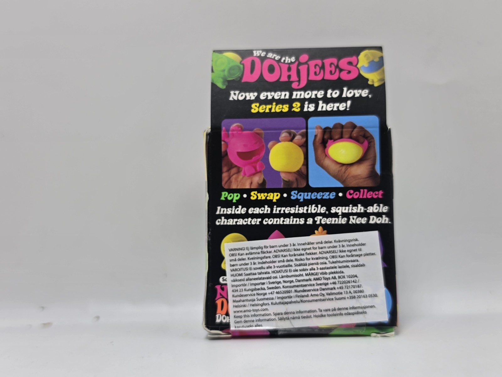 NeeDoh Dohjees Series 2 Purple Monster Pop Swap Squish Collect Rare