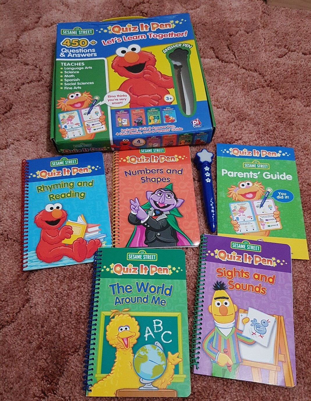 Excellent Quiz It Pen age 3+ PRESCHOOL : Box of 4 with 450 Questions and Answers