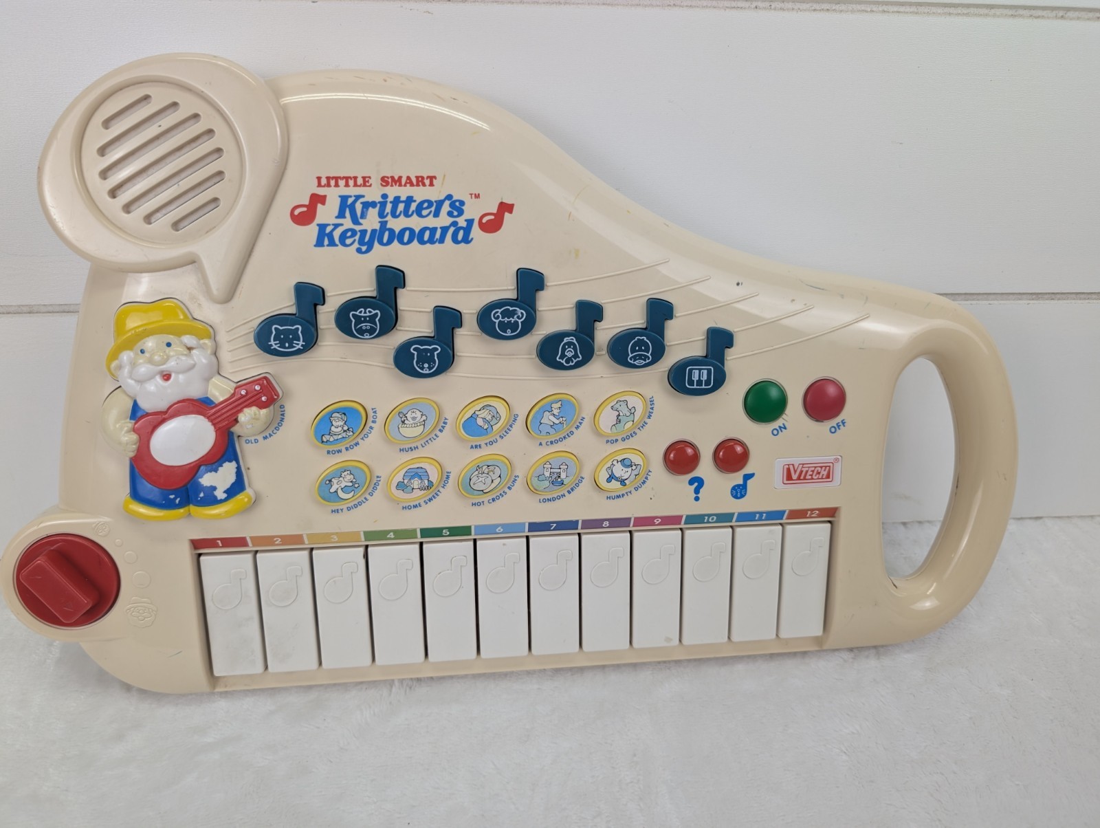Vintage 90s VTech Little Smart Kritter’s Keyboard Old MacDonald Nursery Rhymes