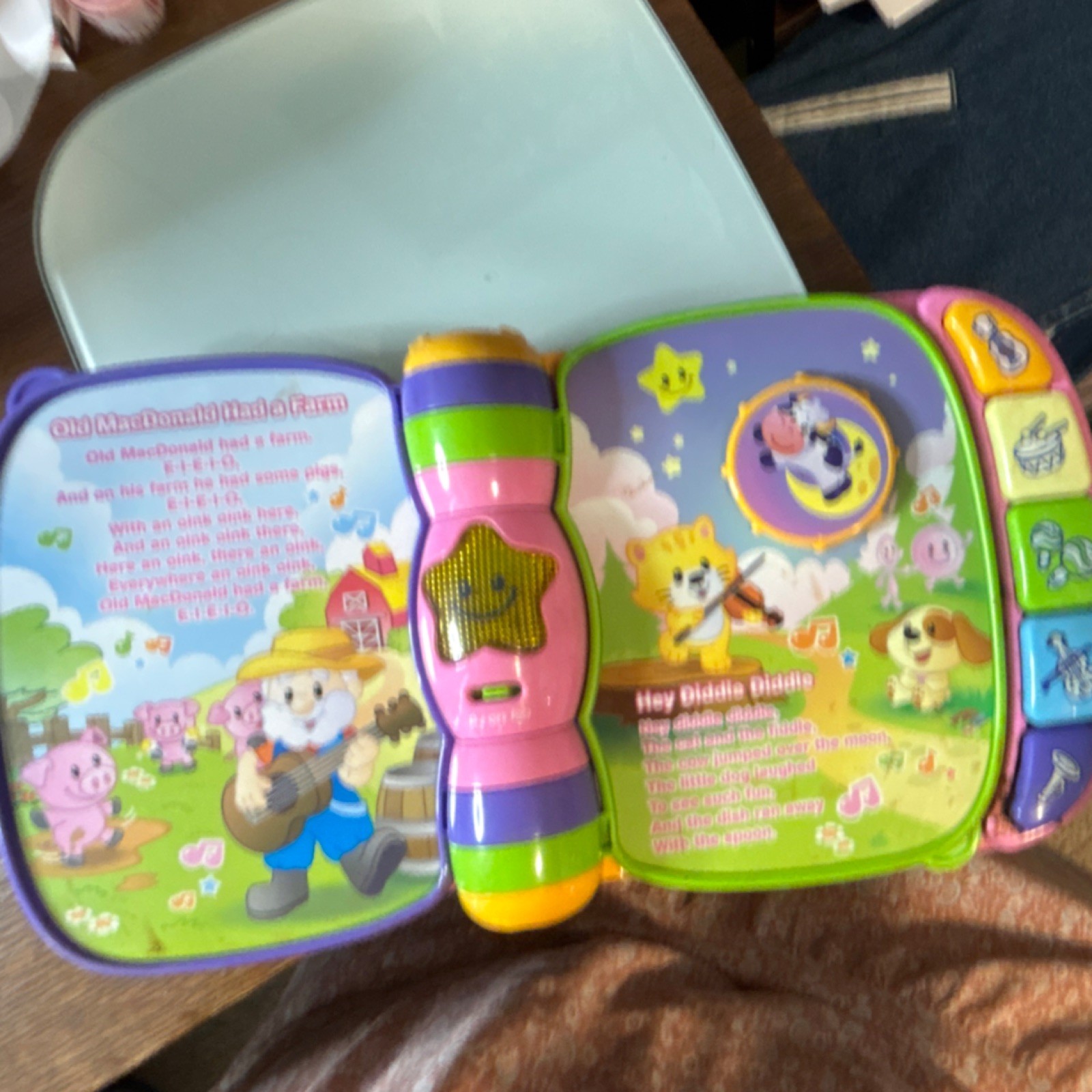 VTech Musical Rhymes Book Learning System Pink for Ages 1-4 Years