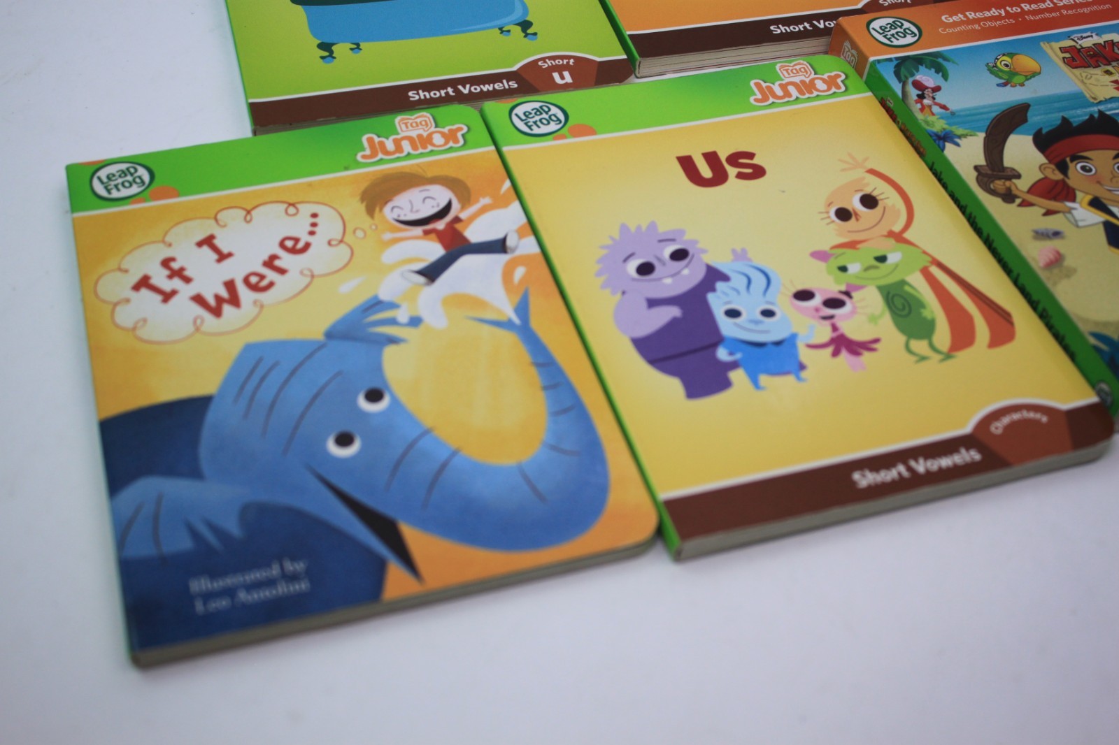 Leapfrog Tag Junior with 5 – Hardback Books – US – AI Can – The Tub – Jake