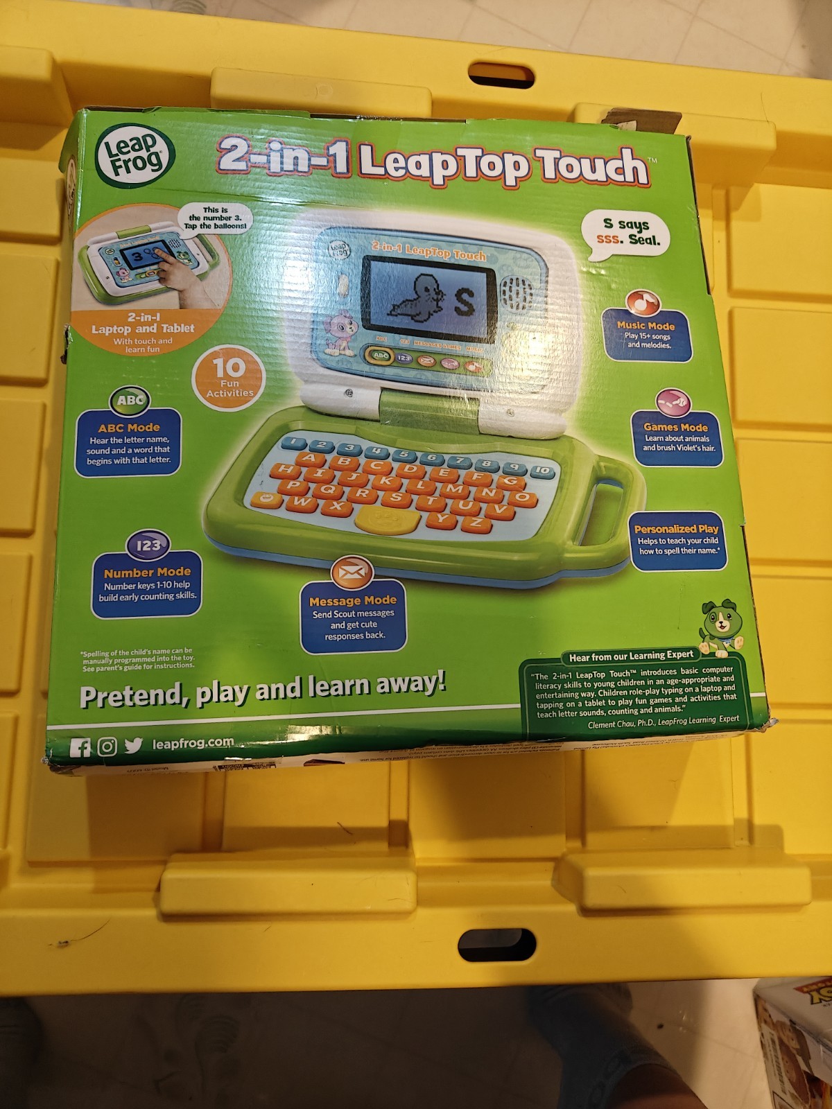 WN3- 2-in-1 LeapTop – Green Electronic Learning Systems and Toddler Toys