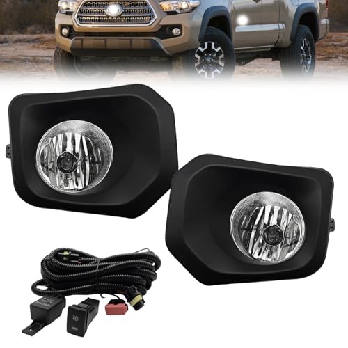 Fog Lights Compatible With 2016-2023 Tacoma SR SR5 Model 16-23 Tacoma Halogen